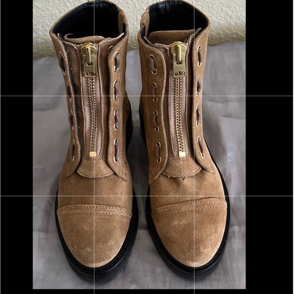 All Saints Ariel Combat Suede Boots Size EU 36 New - Picture 10 of 14